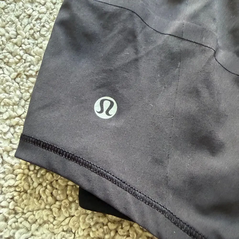 Lululemon Women's Skort Running Breeze By Skirt Black Sz 4
